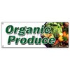 Signmission ORGANIC PRODUCE BANNER SIGN vegetables fruit dairy eggs milk bananas B-Organic Produce
